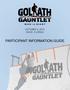 GOLIATH GAUNTLET SPONSORS