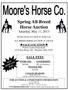 Spring All-Breed Horse Auction Saturday, May 11, 2013