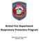 Bristol Fire Department Respiratory Protection Program