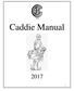Caddie Manual