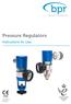 Pressure Regulators. Instructions for Use