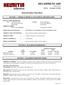 Material Safety Data Sheet SECTION 1 CHEMICAL PRODUCT AND COMPANY IDENTIFICATION