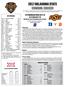 #14 Oklahoma State (16-3-3) at #3 Duke (20-2-0) NCAA Women s Soccer Championship 2nd & 3rd Rounds 2017 SCHEDULE COWGIRLS BY POSITION