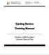 Cycling Device Training Manual