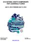 2016 NATIONAL KARATE CHAMPIONSHIPS Fort Lauderdale, Florida