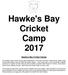 Hawke's Bay Cricket Camp 2017