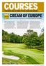 COURSES THE INSIDE LINE ON WHERE TO PLAY, HOME AND ABROAD. WORDS kevin brown