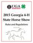 2015 Georgia 4-H State Horse Show