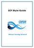 ICF Style Guide Always moving forward