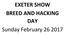 EXETER SHOW BREED AND HACKING DAY Sunday February