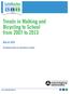 Trends in Walking and Bicycling to School from 2007 to 2013