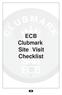 ECB Clubmark Site Visit Checklist