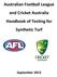 Australian Football League and Cricket Australia Handbook of Testing for Synthetic Turf