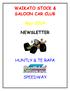 WAIKATO STOCK & SALOON CAR CLUB. May 2014 NEWSLETTER