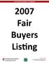 2007 Fair Buyers Listing
