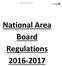 National Area Board Regulations