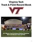 Virginia Tech Track & Field Record Book