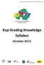 Kup Grading Knowledge Syllabus (October 2017)