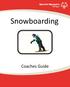 Snowboarding. Coaches Guide