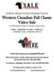 Western Canadian Fall Classic Video Sale
