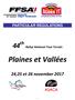 PARTICULAR REGULATIONS. 44 th Rallye National Tout Terrain. Plaines et Vallées