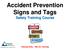 Accident Prevention Signs and Tags Safety Training Course