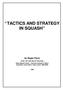TACTICS AND STRATEGY IN SQUASH. by Roger Flynn