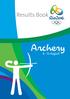Results Book. Archery August