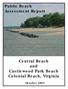 PublicBeach AssessmentReport. CentralBeach and CastlewoodPark Beach ColonialBeach,Virginia