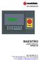 MAESTRO USER S MANUAL TIP00G-105 AIR COMPRESSORS