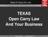 TEXAS Open Carry Law And Your Business