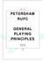 PETERSHAM RUFC GENERAL PLAYING PRINCIPLES. James Angus