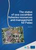 The status of sea cucumber fisheries resources and management for Palau