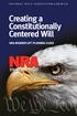 Creating a Constitutionally Centered Will NRA MEMBER GIFT PLANNING GUIDE