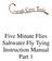 Five Minute Flies Saltwater Fly Tying Instruction Manual Part 1 Part 1
