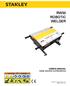 RW30 ROBOTIC WELDER. USER'S MANUAL Safety, Operation and Maintenance. Copyright The Stanley Works /2017 ver 9