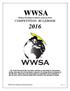 WWSA WORLD WAVESKI SURFING ASSOCIATION COMPETITION RULEBOOK