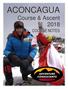 ACONCAGUA. Course & Ascent 2018 COURSE NOTES