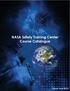 NASA Safety Training Center Course Catalogue