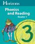 Lessons N N. Horizons Phonics and Reading 3 Reader 1