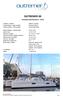 OUTREMER 4X. Standard specifications