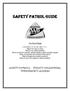 SAFETY PATROL GUIDE. The Patrol Pledge