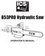 853PRO Hydraulic Saw OPERATOR S MANUAL ICS, Blount International Inc. Specifications are subject to change without notice.