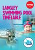 Langley Swimming Pool TimeTable