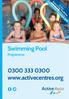 Swimming Academy. Effective from September Active. Swimming Pool. Programmes
