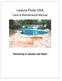 Leisure Pools USA. Care & Maintenance Manual. Swimming In Quality and Style