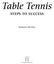 Table Tennis. Richard McAfee HUMAN KINETICS