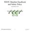 WRPC Member Handbook and Safety Policy. Revised February 18, 2016