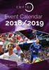Event Calendar 2018/