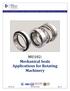 MU102: Mechanical Seals Applications for Rotating Machinery